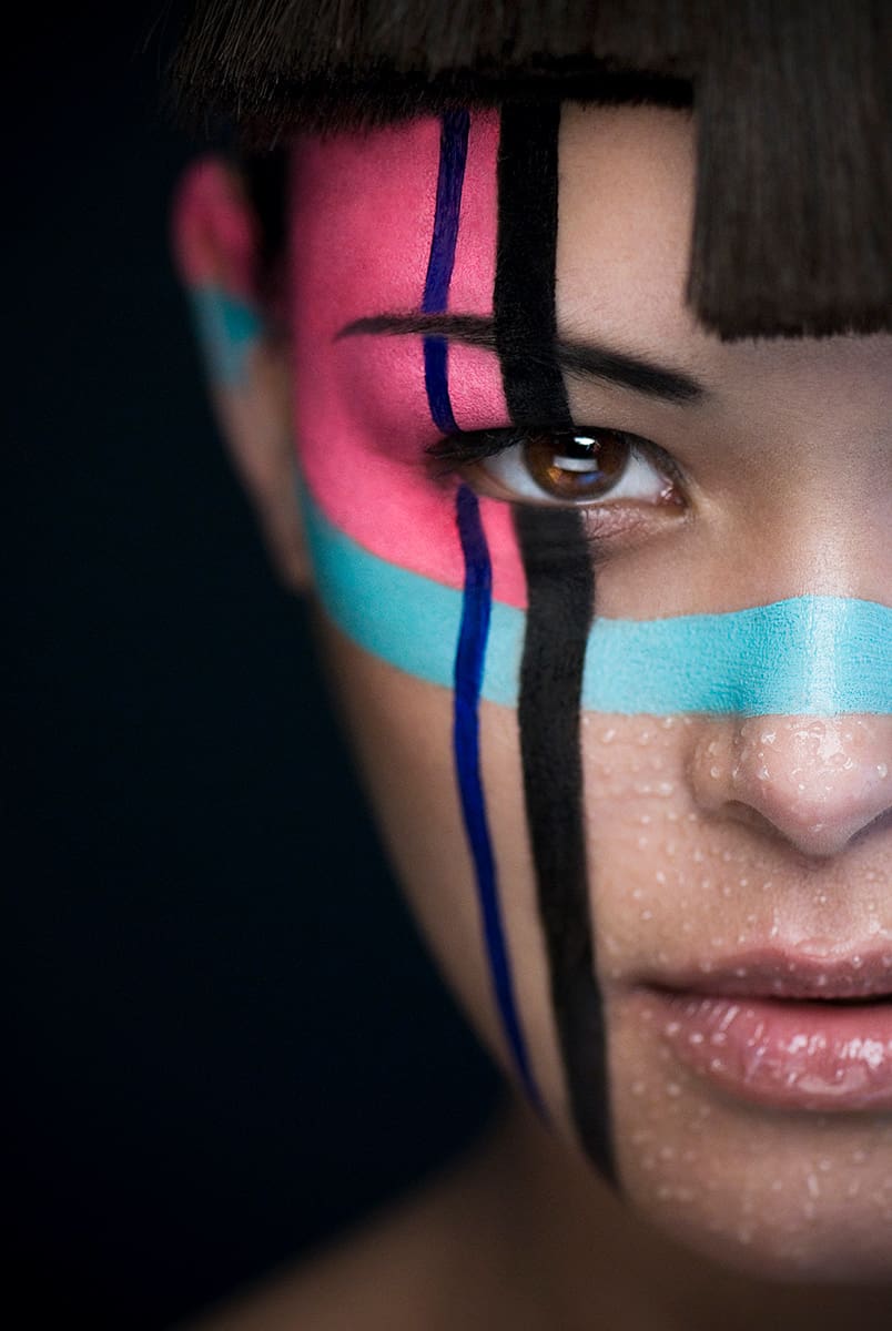 Portrait photographe beauté artistique makeup ethnique tribal